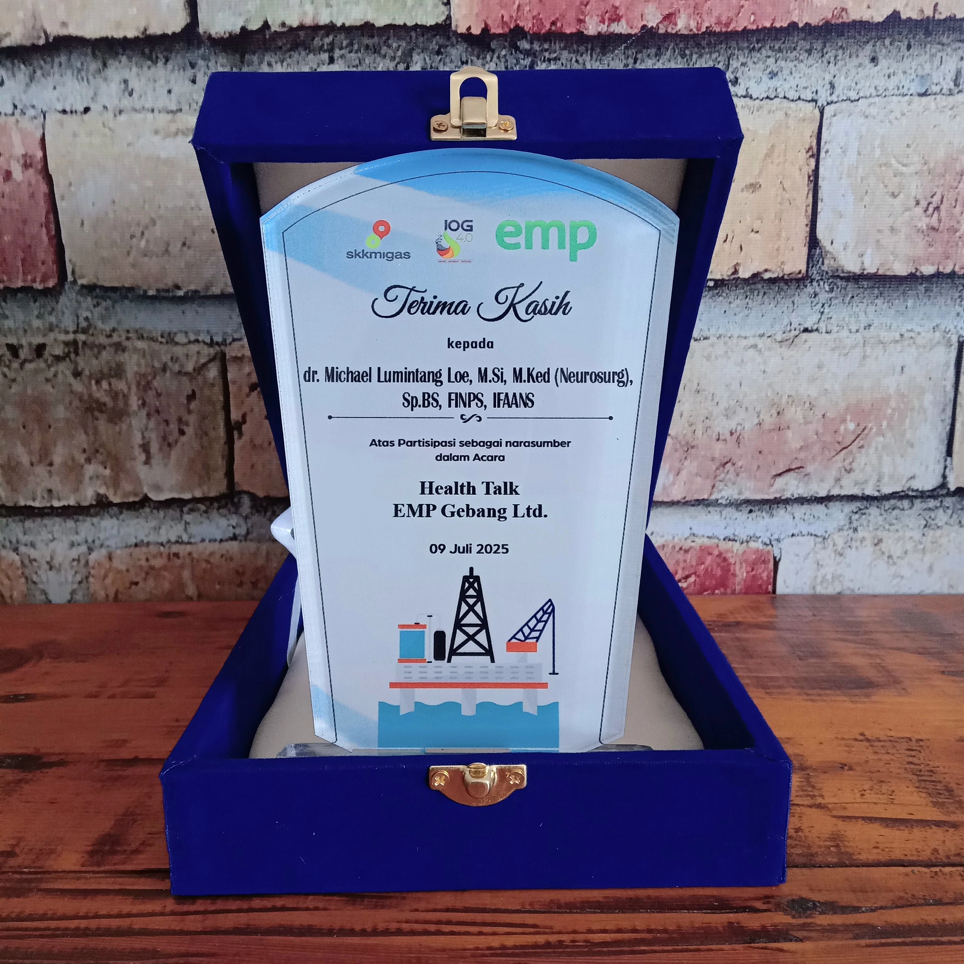 Plaque/Plakat Skkmigas